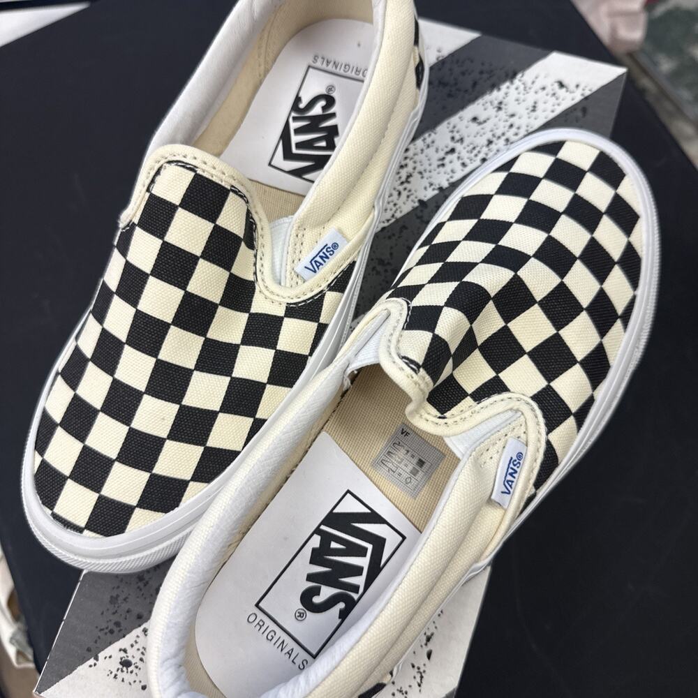 Vans Sz 5.5/7Wm OG Classic Slip-On LX 'Checkerboard' VN0A45JKT0A Men's Shoes
